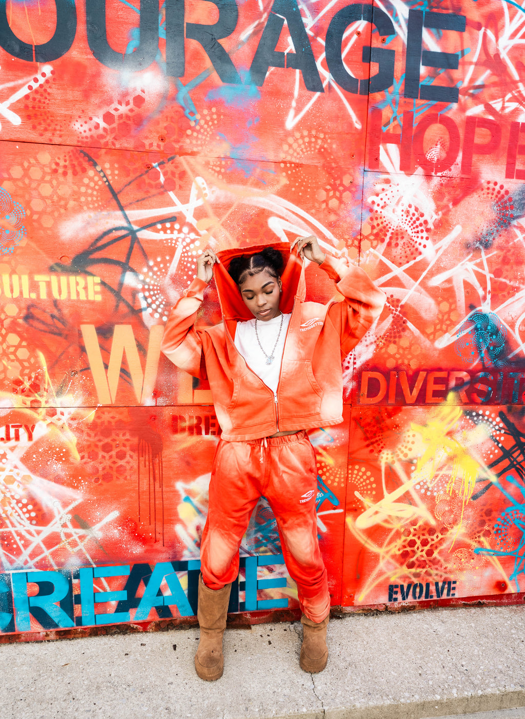 “Ashes to Fire” Jogging Unit (Burnt Orange)