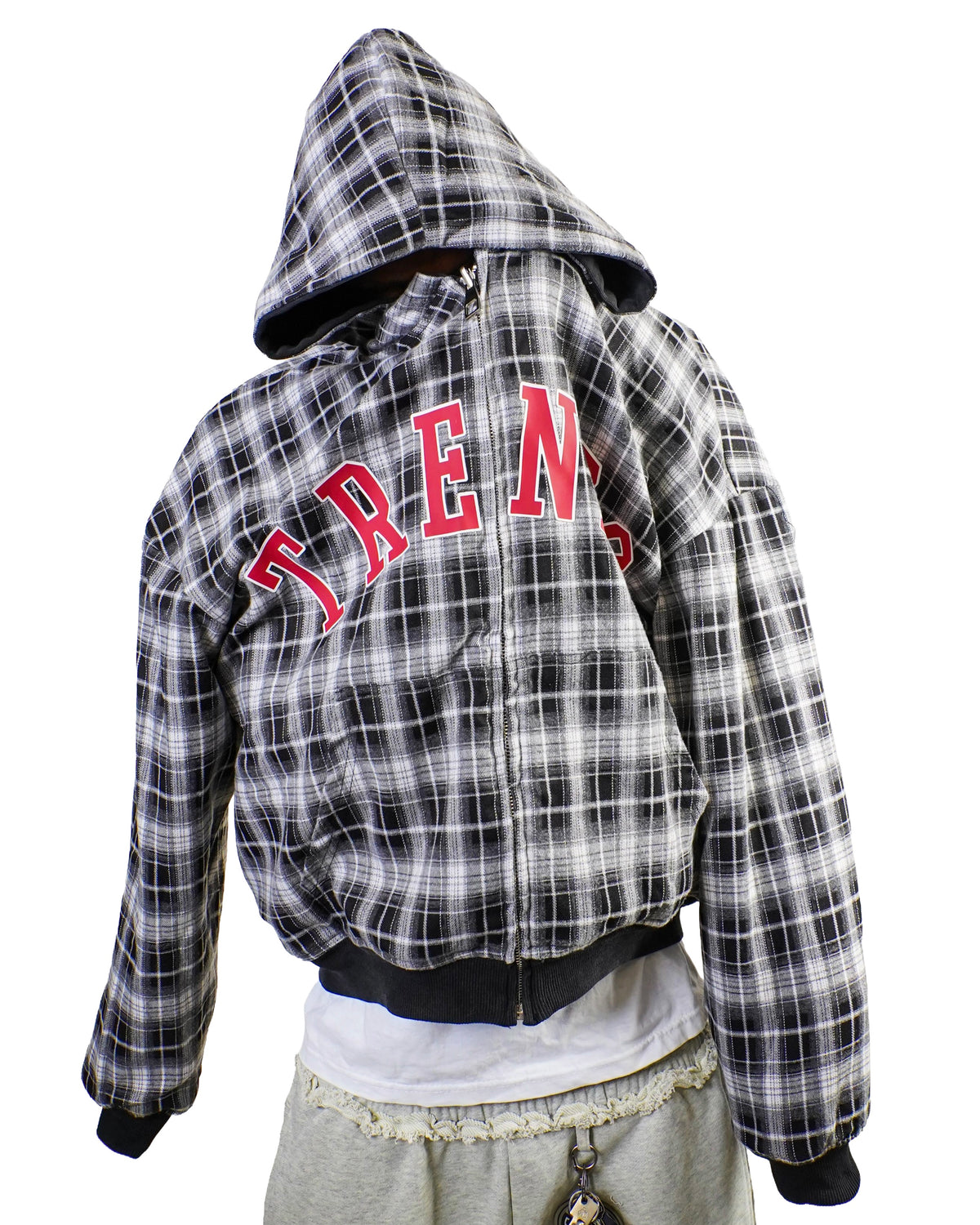 Trends Plaid Reversible Zip-up hoodie
