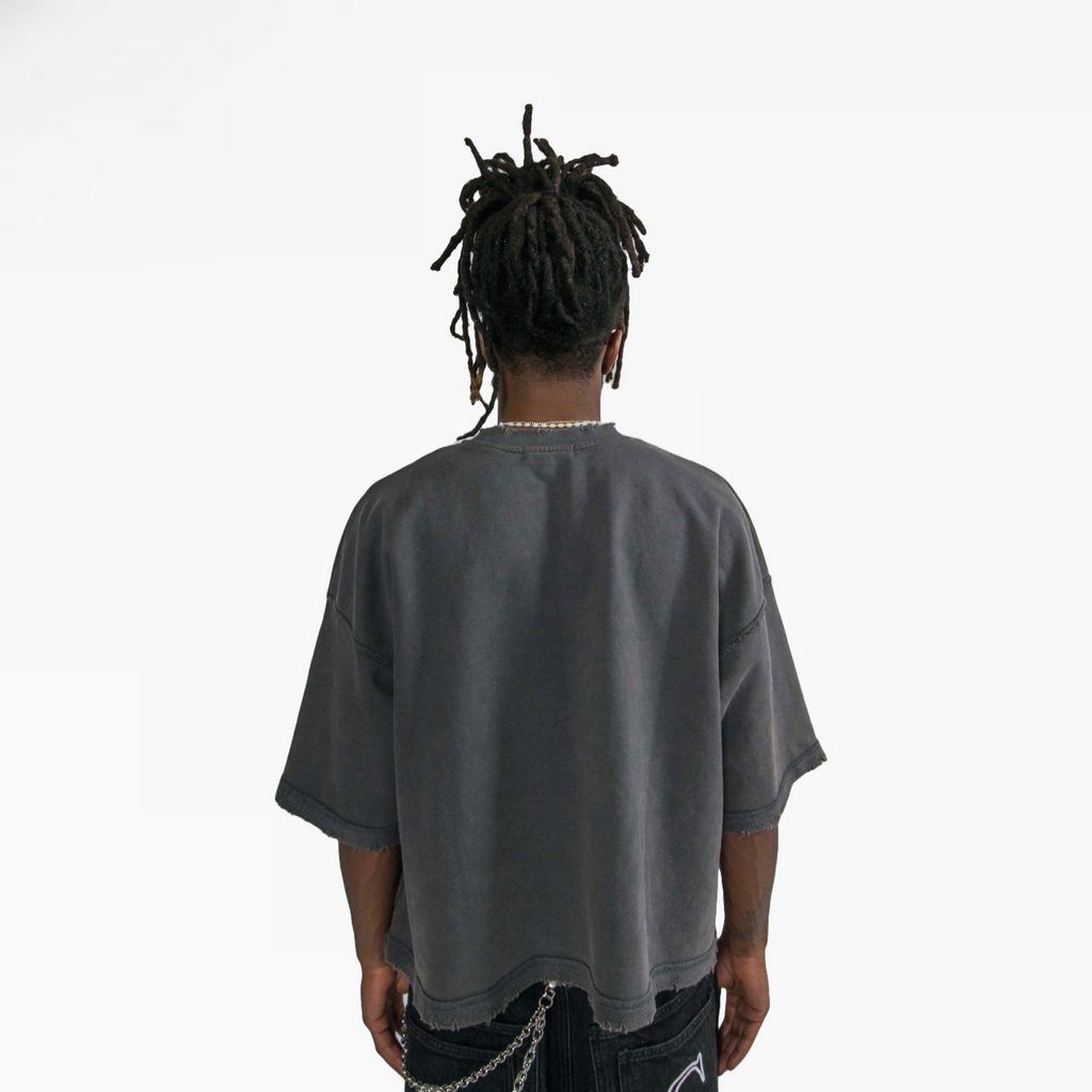 “TRENDS” STAPLE TEE WASHED GREY