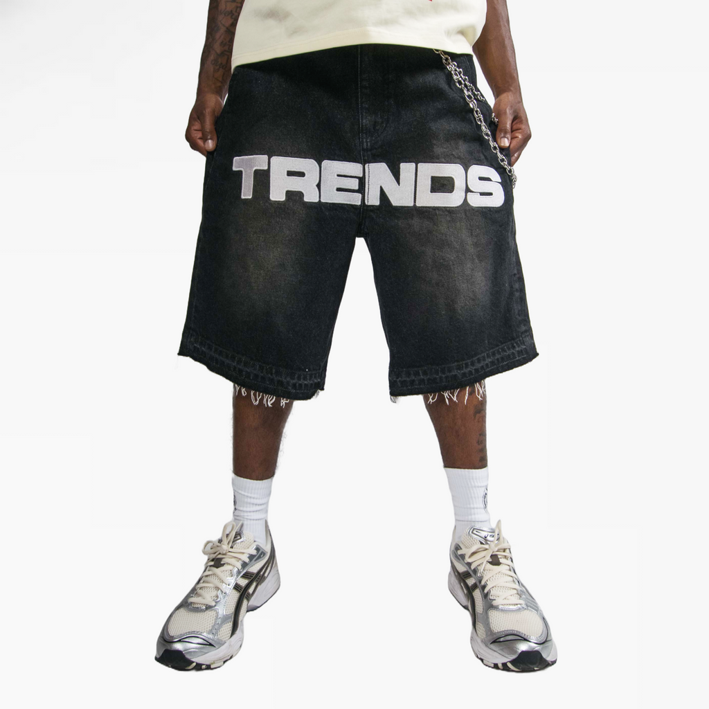 "TRENDS" EVERYDAY JORTS BLACK