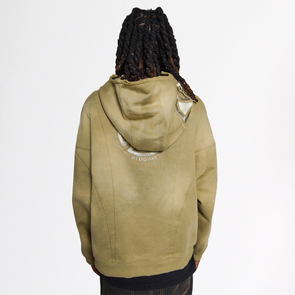 "TRENDS" SANDSTONE GRUNGE HOODIE