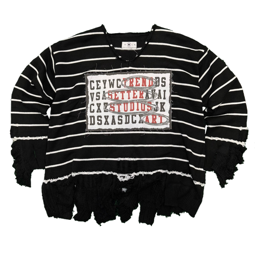 Deconstructed Art Sweater