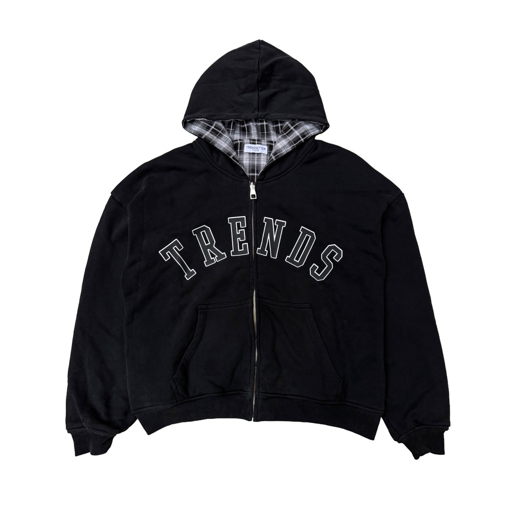 Trends Plaid Reversible Zip-up hoodie