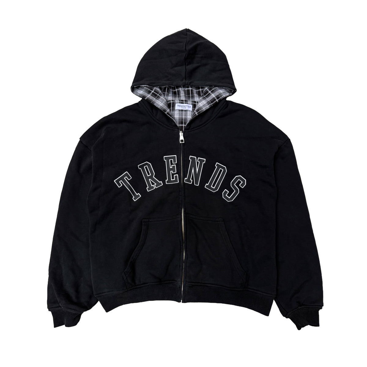 Trends Plaid Reversible Zip-up hoodie