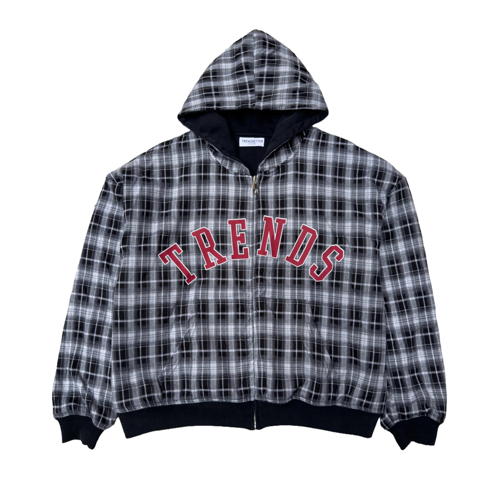 Trends Plaid Reversible Zip-up hoodie
