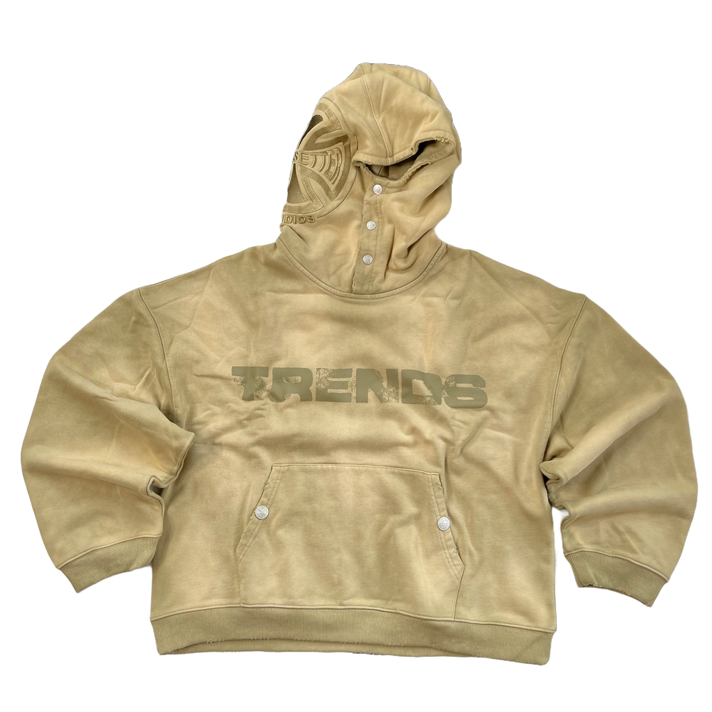 "TRENDS" SANDSTONE GRUNGE HOODIE