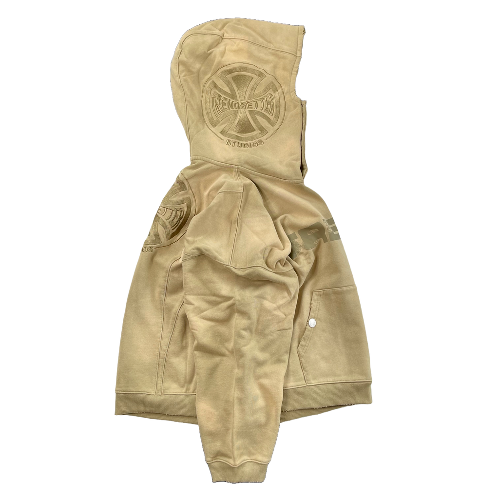 "TRENDS" SANDSTONE GRUNGE HOODIE