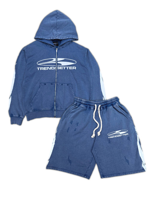Daytime hoodie short set
